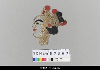 藏品(中國湖北皮影戲偶頭-生)的圖片